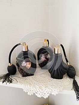 Antique Perfume atomizers