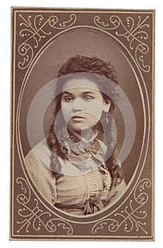 Antique photograph portrait woman