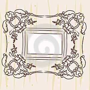 Antique picture frame