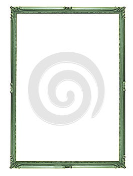 Antique picture frame Isolated on white background