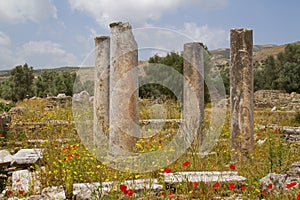 Antique pillars in Greece