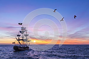 Antique Pirate Ship