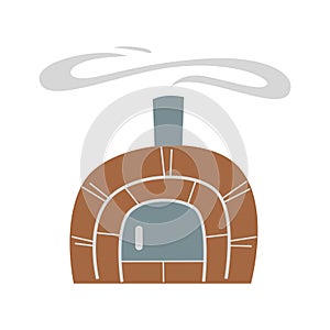 antique pizza oven drawing, vector