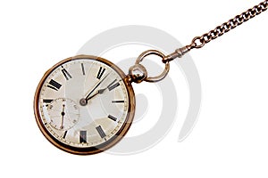 Antique pocket watch on chain