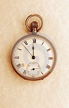 Antique pocket watch sepia