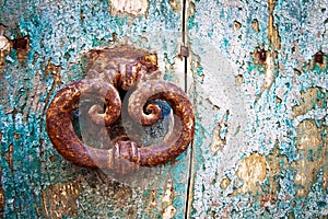 Antique portal, detail