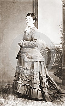Antique Portrait of a Lady. photo