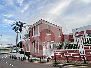 Antique Portuguese Architecture Colonial Macau Heritage Building Sai Van Mansion Colina da Penha Hill Coastline Luxury Lifestyle photo