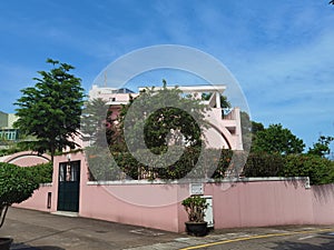 Antique Portuguese Modernism Architecture Colonial Macau Heritage Building Sai Van Mansion Colina da Penha Hill Luxury Lifestyle photo