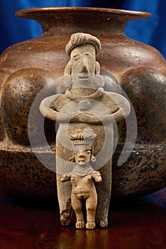 Antique Pre Columbian Female Figures photo