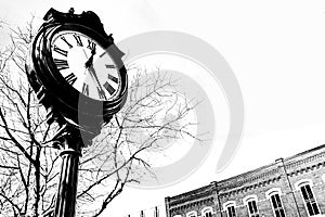 Antique Public Clock in Plano, Texas photo
