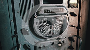 Antique Radio Receiver-Transmitter from Wartime Submarine Analog Control Panel