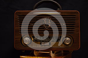 Antique radio with unique design
