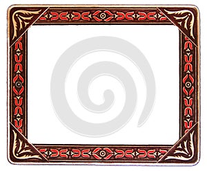 Antique Red and Beige Frame