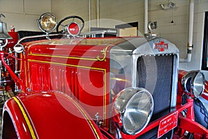 Antique Red Fire Engine