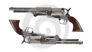 Antique revolvers for duel