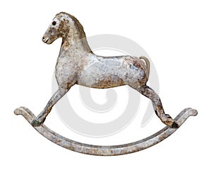 Antique Rocking Horse isolated