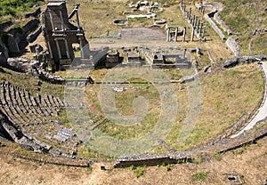Antique roman Amphitheater in Volterra