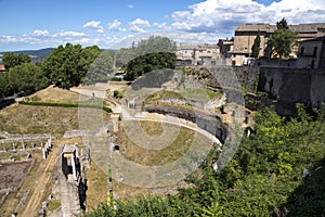 Antique roman Amphitheater in Volterra