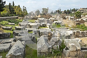 Antique Roman ruins in Tyre - Sour - in  Lebanon