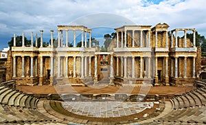 Antique Roman Theatre in Merida