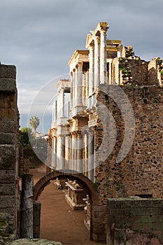 Antique Roman Theatre in Merida