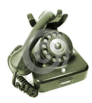 Antique rotary dial telephone