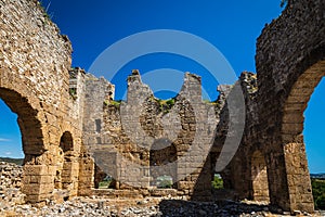 An antique ruined house