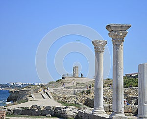 Antique Ruins of the Ancient Greek City of Chersonese