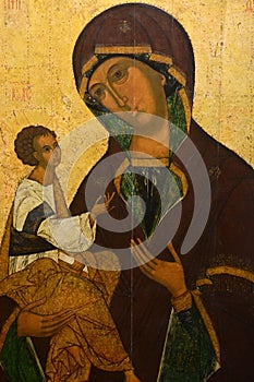 Antique Russian orthodox icon