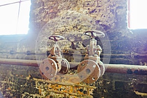 Antique rusty machinery