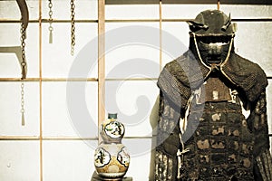 Antique Samurai armor costume