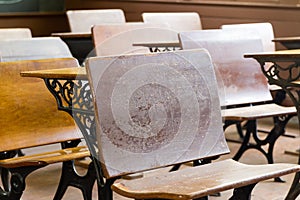 Antique School Desks