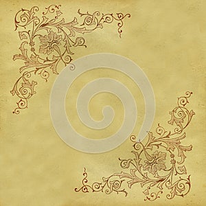 Antique scroll pattern