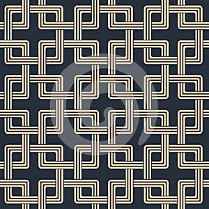 Antique seamless background image of square cross chain geometry