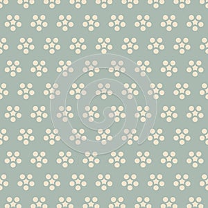 Antique seamless background retro Japanese round flower chintz