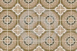 Antique Seamless Portuguese Tiles Pattern