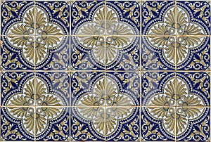 Antique seamless Portuguese Tiles