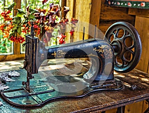 Antique sewing machine