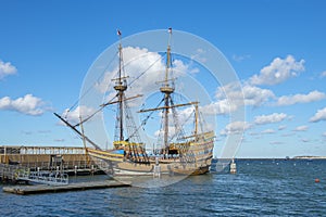 Antique ship Mayflower II, Plymouth, MA, USA