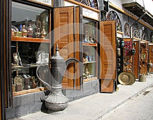 Antique shop in Damascus Citadel