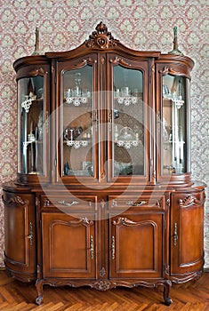 Antique showcase photo