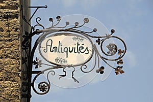 Antique sign
