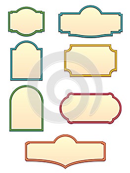 Antique Sign Templates EPS