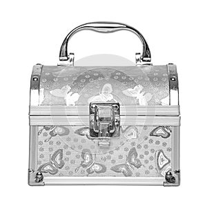 Antique silver chest.