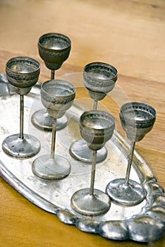 Antique silver glasses