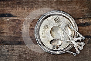 Antique Silverware and Plate