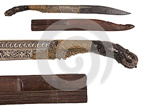 Antique Sinhalese Piha Kaetta Dagger photo