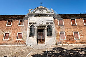 Antique Small Church in Murano Island Venice Italy - Oratorio Ex Ospizio Briati