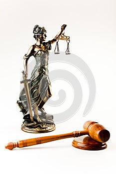 Antique statue of justice